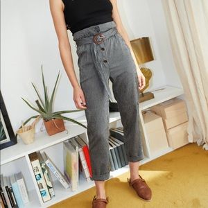 Nanushka Natchez paper bag pants in medium